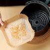 50pcs Non-Stick Air Fryer Liners - Square Paper Liners for Healthier Cooking - Ideal for Baking, Roasting, and Microwave Cooking - Easy Cleanup