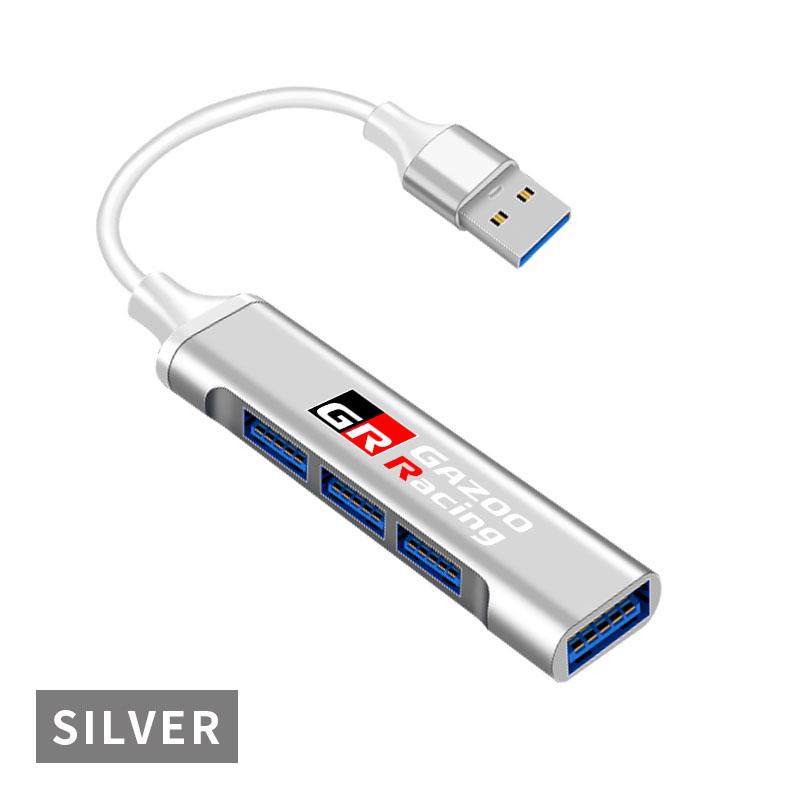 4 Ports USB 3.0 HUB TYPE-C Multi High Data Transmission Car Adapter For Toyota TRD Fortuner Chr Verso Prius Hiace Yaris Trd Corolla