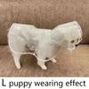 Transparent Waterproof Dog Raincoat, Raincoat for Small and Medium-Sized Dogs, Teddy and Bichon Frise Dog for Rainy Days Walking