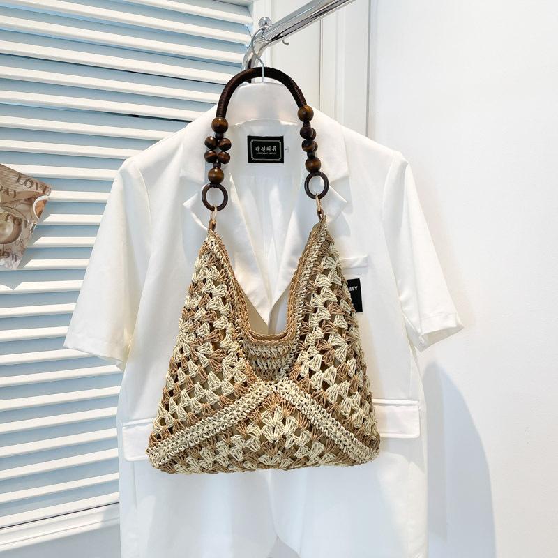 Summer Seaside Vacation Straw Bag - Sweet Commuter Single-shoulder Tote Bag