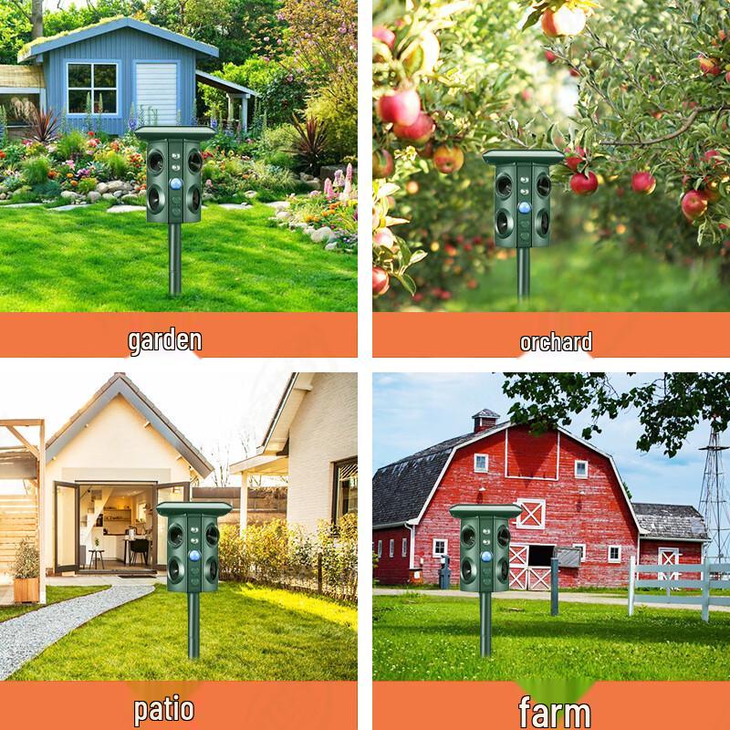 TANSHIJIE Solar Ultrasonic Animal Repeller