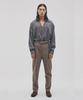 SALON DE SEOUL Unisex Belted Wide Tapered Pants - Brown