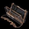 Transparent Acrylic Box Clutch Bag Chain Messenger Bag Women Evening Bags Handbag Chain Shoulder Bag Cosmetic Bag