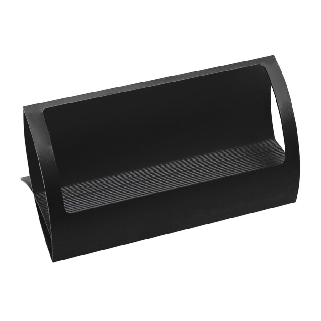 Stylish Aluminum Alloy Desktop Q Shape Business Card Holder for Tradeshows