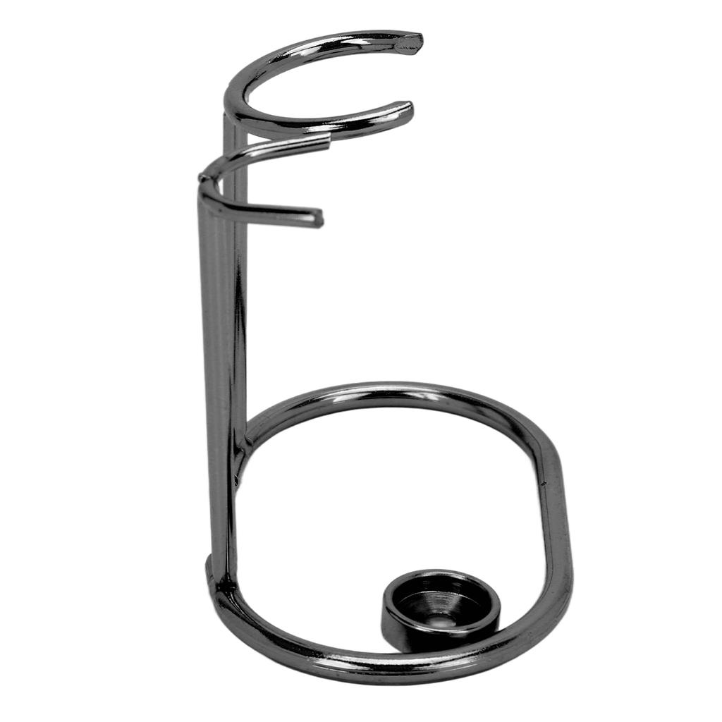 Razor Stand Safety Stainless Steel Modern Design Rustless Durable Small Portable Shaving Brush Holder for Restroom Black