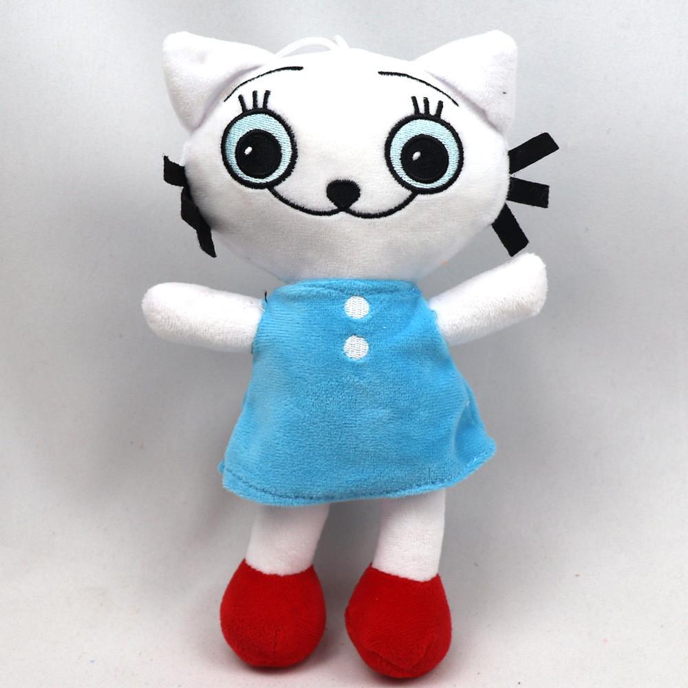Cute Cat And Girl Plush Toys With Soft Pp Cotton Filling Perfect For Play And Cuddling