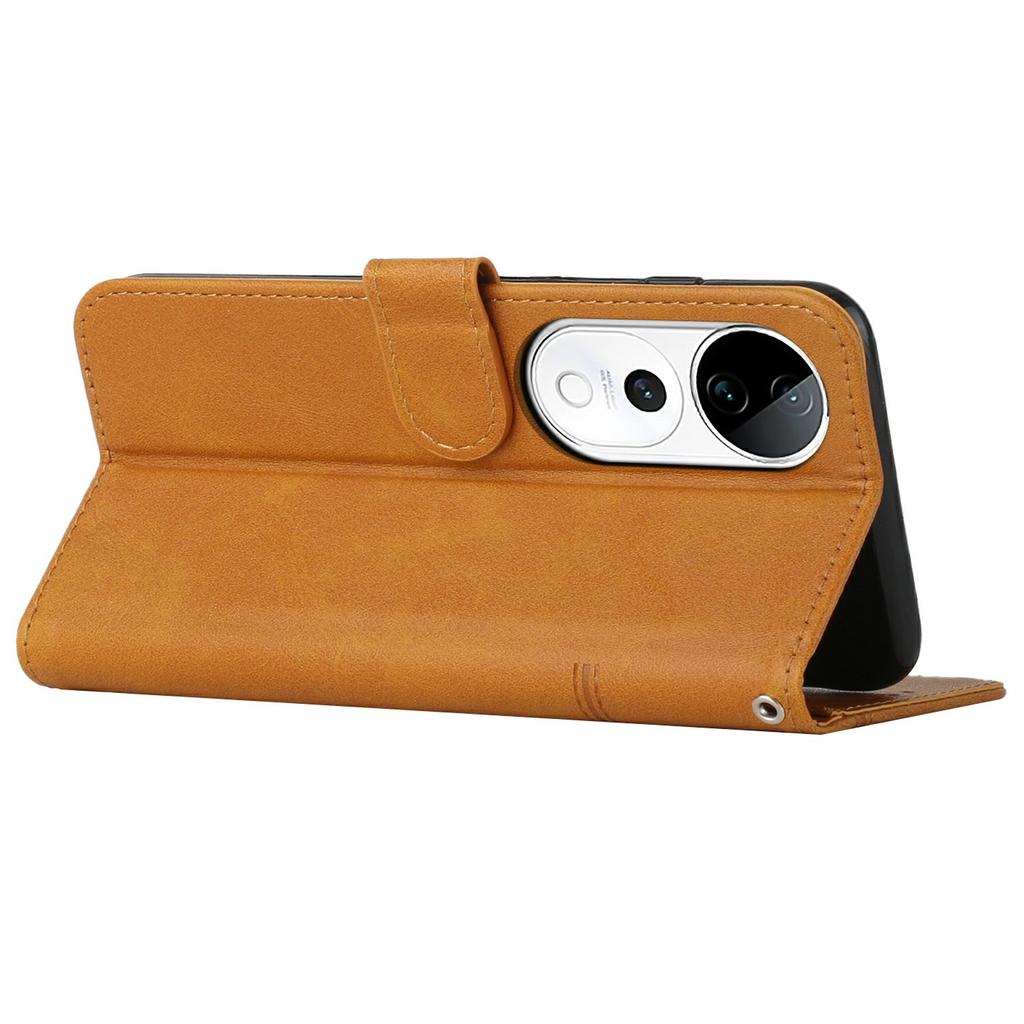 Leather Phone Case for vivo T3 Ultra 5G/V40 5G/V40 Pro 5G/S19 Pro 5G Stand Flip Protective Cover