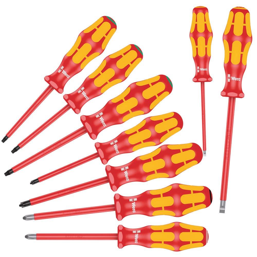 

WERA Kraftform Plus Handle Insulated Screwdriver Set 9-Piece (133355)