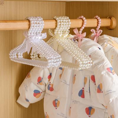 5pcs 20/25/30cm Pearl Small Clothes Hanger Pet Clothing Accessories