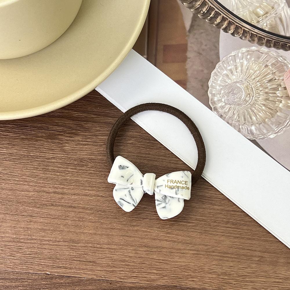 1pc Butterfly knot, hair rope, hair loop, temperament, rubber band, tied hair, high ponytail, rope, meatball headband, headwear