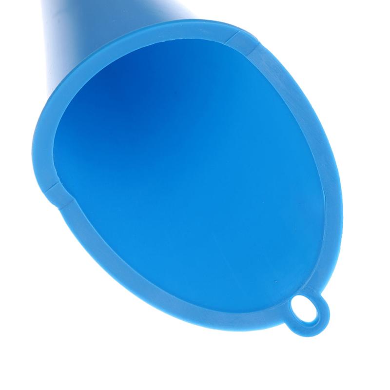 1 szt. Odporny na rozbryzgi Samochodowy Długi Lejek do Napełniania Oleju Paliwa Plastikowy Lejek Silnikowy Motocyklowe Akcesoria Samochodowe do Napełniania