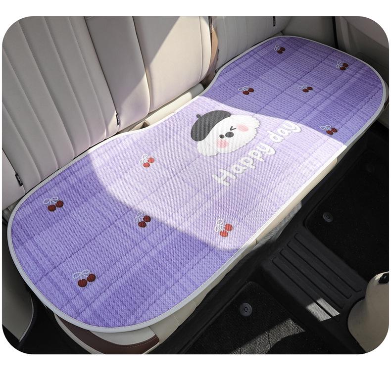 Cherry Cartoon Dog Car Seat Cushion for Ford EcoSport, RuiSi, Focus - Year-Round Use