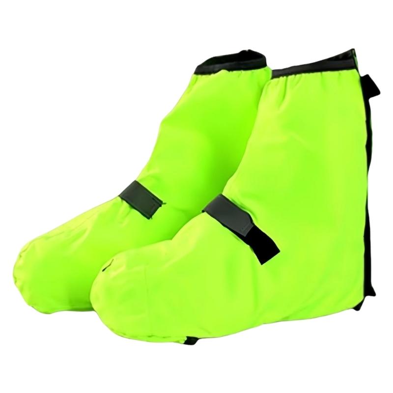 Any Weather Shoe Cover with Reflective Strips for Walking Fishing Gardening Nonslip Polyester Footwear Protectors