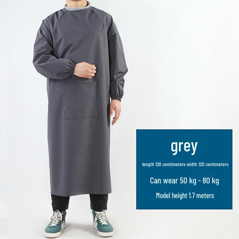 Unisex Waterproof Oil-Proof Long Sleeve Apron for Kitchen and Home