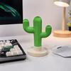 Creative Cactus Ornament Headphone Stand And Watch Holder, Desktop Organizer with Cable Storage Office Desk Accessories Tray, 3D Printed Display Rack