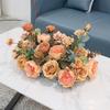 Pastorales Seidenblumenarrangement für Wohnzimmer oder Esstisch-Dekoration