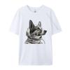 Weltraumhund T-Shirt Normales T-Shirt Für Studenten Neu Ankommendes Baumwoll-T-Shirt Freizeit Oberteil T-Shirts Schwarze Grafik-T-Shirts