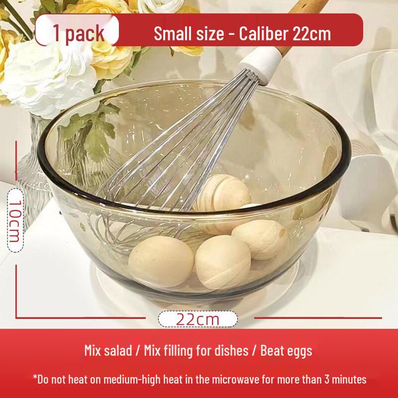 ZISIZ Thickened Heat-Resistant Glass Bowl