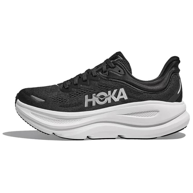 HOKA Bondi 9 Svart Hvit Damesneakers 1162012-BWHT