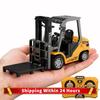 1/64 Mini Remote Control Forklift Truck Remote Controlled Alloy Forklift Toy Car Model for Kids Age 6-12 Christmas Birthday Gift