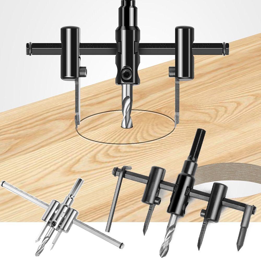 30/40-120/200 Adjustable Hole Opener Airplane Shape Adjustable Circle Hole Cutter Wood DIY Tool Aircraft Type Drill Bit