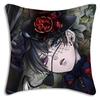 Anime Manga Black Butler Pillow Covers Cartoon Sofa Decorative Home Double-Sided Printing Short Plush Cute Cushion Cover