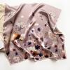 100% Echte Seide Schal Damen Design Quadratisch Kleines Taschentuch Haarband Stirnband Halstuch Damen Bandana
