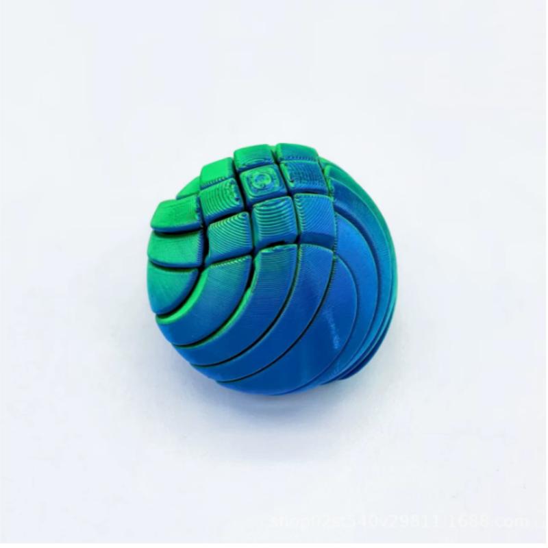 With Rotating Design Anxiety Relief Toys Slime Ball Fidget Toy 3D Printed Twistsphere Fidget Toy Gear Liquid Flow Ball