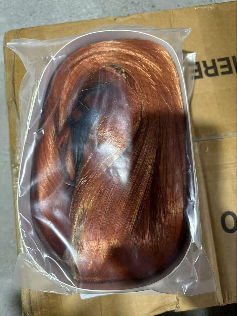 European & American Fashion Golden Straight Lace Front Wig - Middle Part Hairpiece