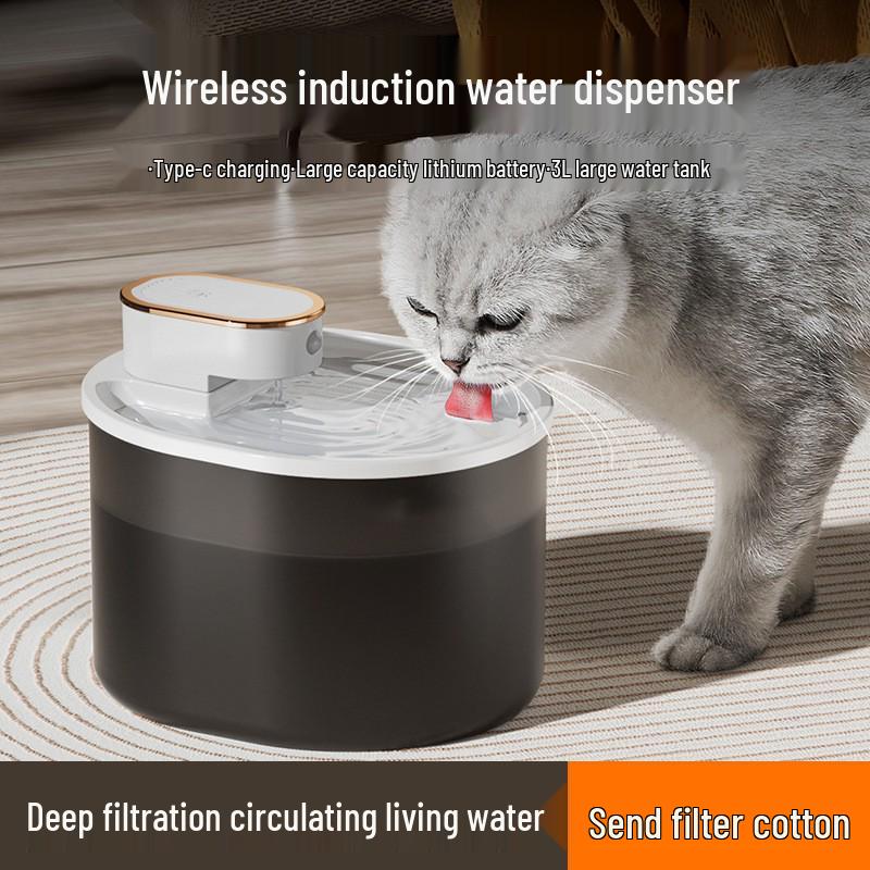 

Wireless Smart Cat & Dog Water Fountain with Automatic Circulation and Sensor Color Box Pack