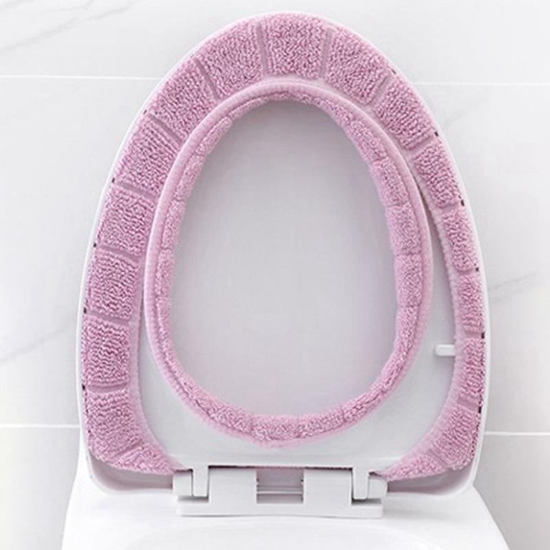 Universal Toilet Mat Cushion Household Warm Toilet Cover Washable Toilet Cases
