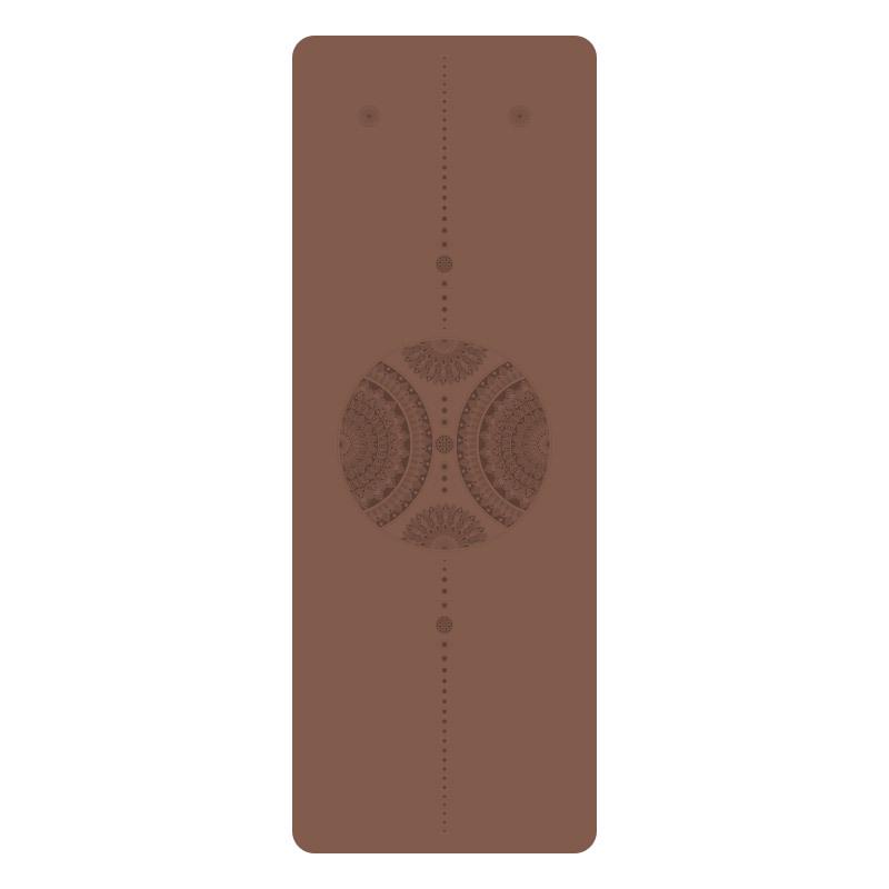 Exquisitely Carved Non-Slip Dual-Sided Yoga Mat - Sweat-Absorbing Natural Rubber for Home & Studio Use