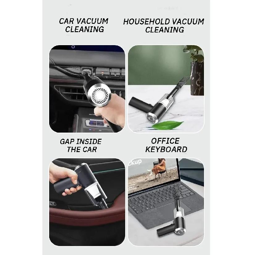 Portable Wireless Car Vacuum Cleaner Wireless Vacuum Cleaner Dual Use for Home and Car 120W High Power Powerful Vacuum Cleaner
