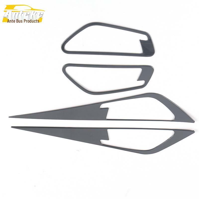 21 Elantra Stainless Steel Interior Handle Bright Ring & Decorative Frame