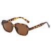  Fashion Square Women Luxury Sunglasses Retro Rivets Men Orange Lens Shades UV400 Sun Glasses