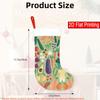 Christmas Decoration Fireplace Hanging Stocking 1pc Hand-Drawn Fruits And Vegetables Pattern-2D Flat Suitable for Christ