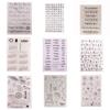 Date Week Month Number Symbol Rubber Clear Stamps for Card Making Decoration DIY Scrapbooking Embossing Album Decor Craft