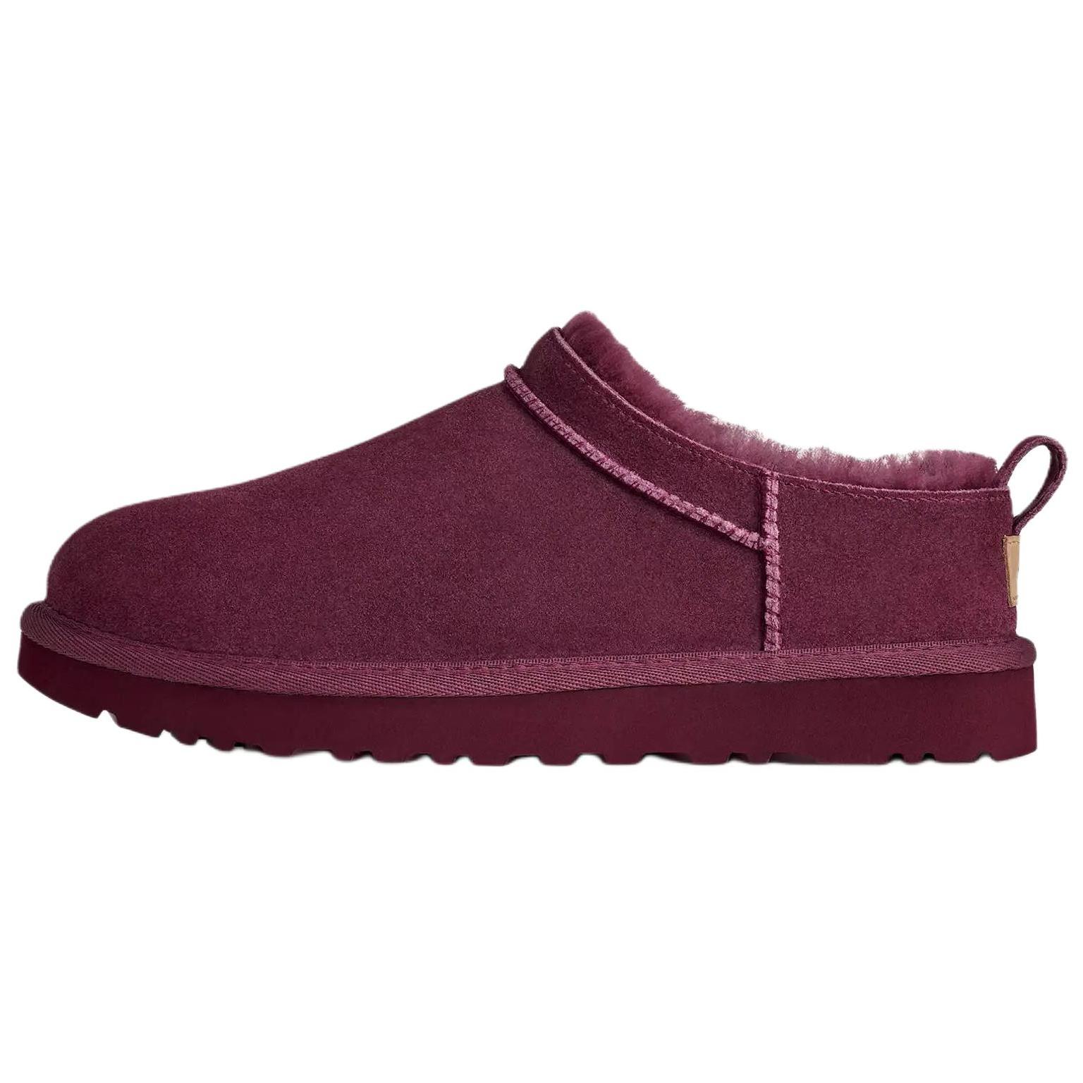 UGG Классические теплые слипоны из микрозамши, универсальные зимние ботинки, женские ботинки, темно-красные 1173891-BTMG 36