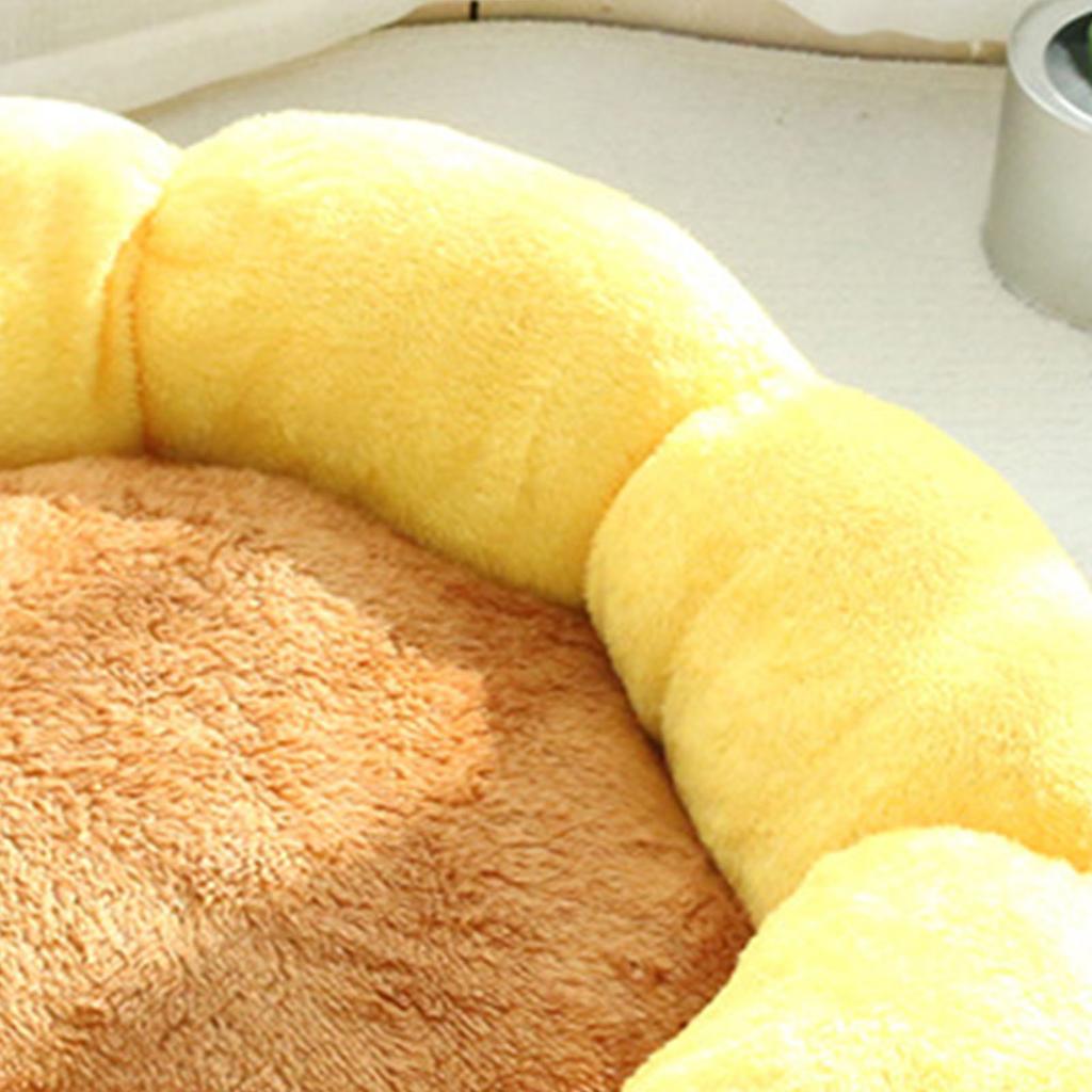 Pet Bed Cute Flower Shape Soft Comfortable 360 Degree Support Round Dog Bed for Bedroom Living Room