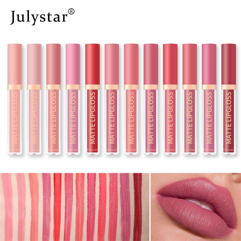 12 Colors Available Matte Lip Glaze Mist Lipstick Does Not Stick To The Cup Does Not Fade Lip Gloss Makeup