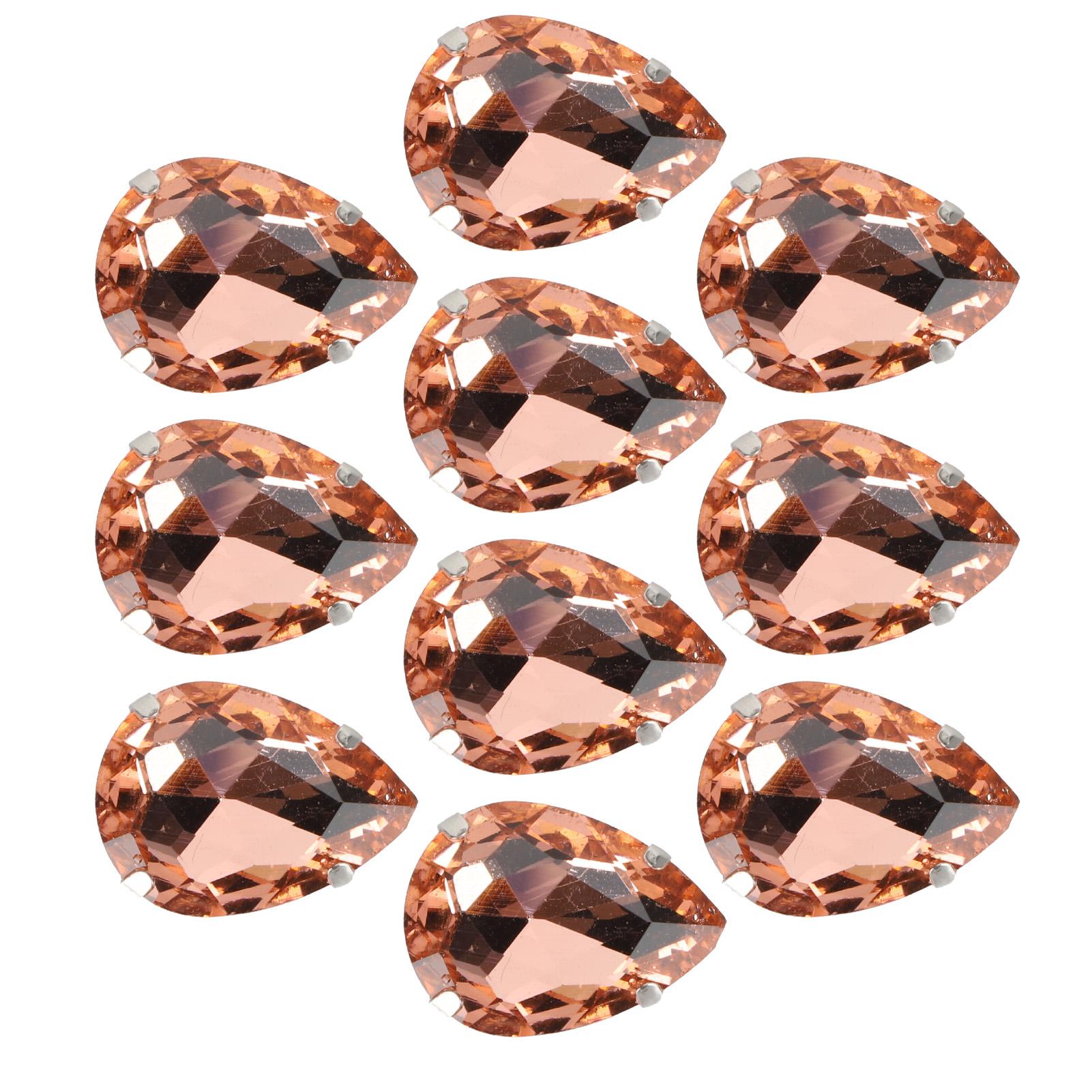 

10 шт. пришивных стразов, кристаллов, блестящих пуговиц, украшений для поделок своими руками, одежды, обуви, сумок 0,71 x