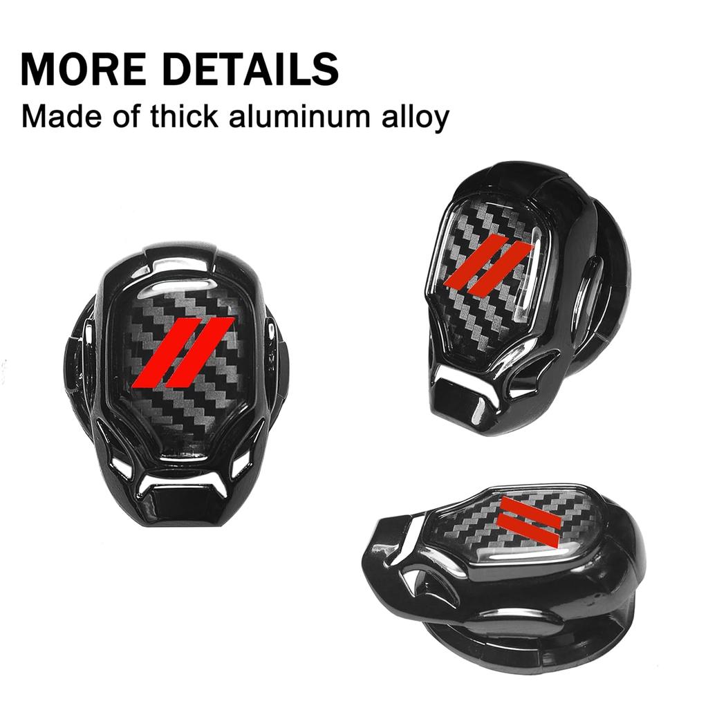 YOSRTER Push Start Button Cover Fit for Dodge Challenger Charger Durango Journey Aluminum Alloy Engine Start Stop Button Cover Protector for Dodge