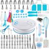 ZISIZ Cake Decorating Set with Turntable