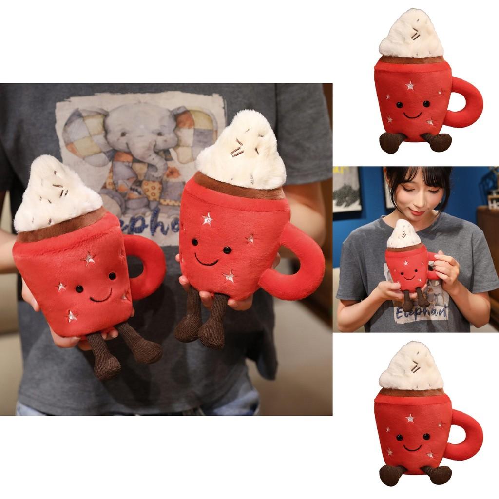 Eisbecher Plüschtier mit Kurzflorstoff für Kindergeschenk und Kinderzimmerdekoration