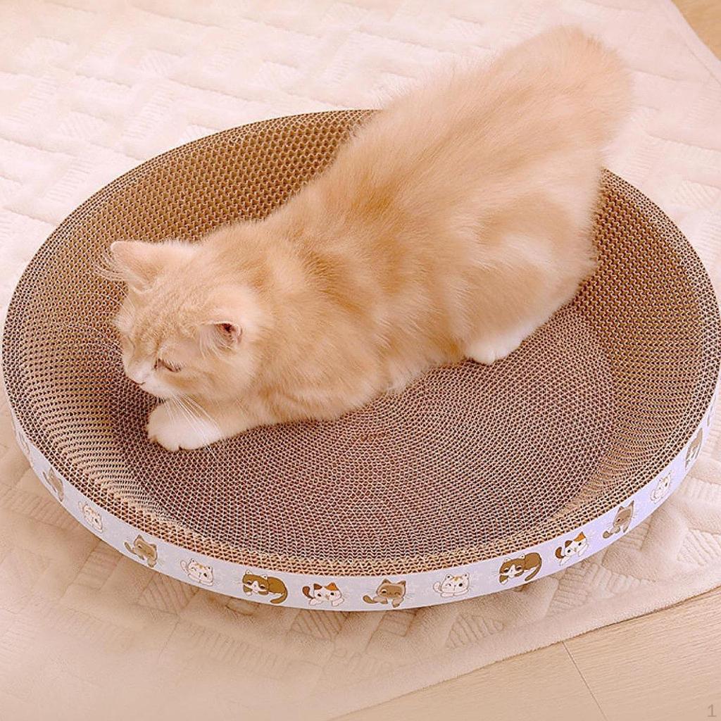 Cardboard Cat Scratcher with Corrugated Paper for Indoor Cats Lounge Bed
