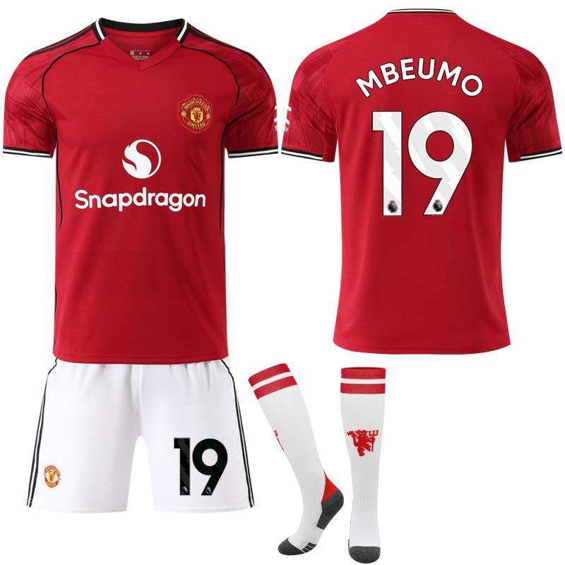 2526 New Man L Red Devils home court No. 17 Ganacho 8B fee football jersey set jersey M United red foreign trade