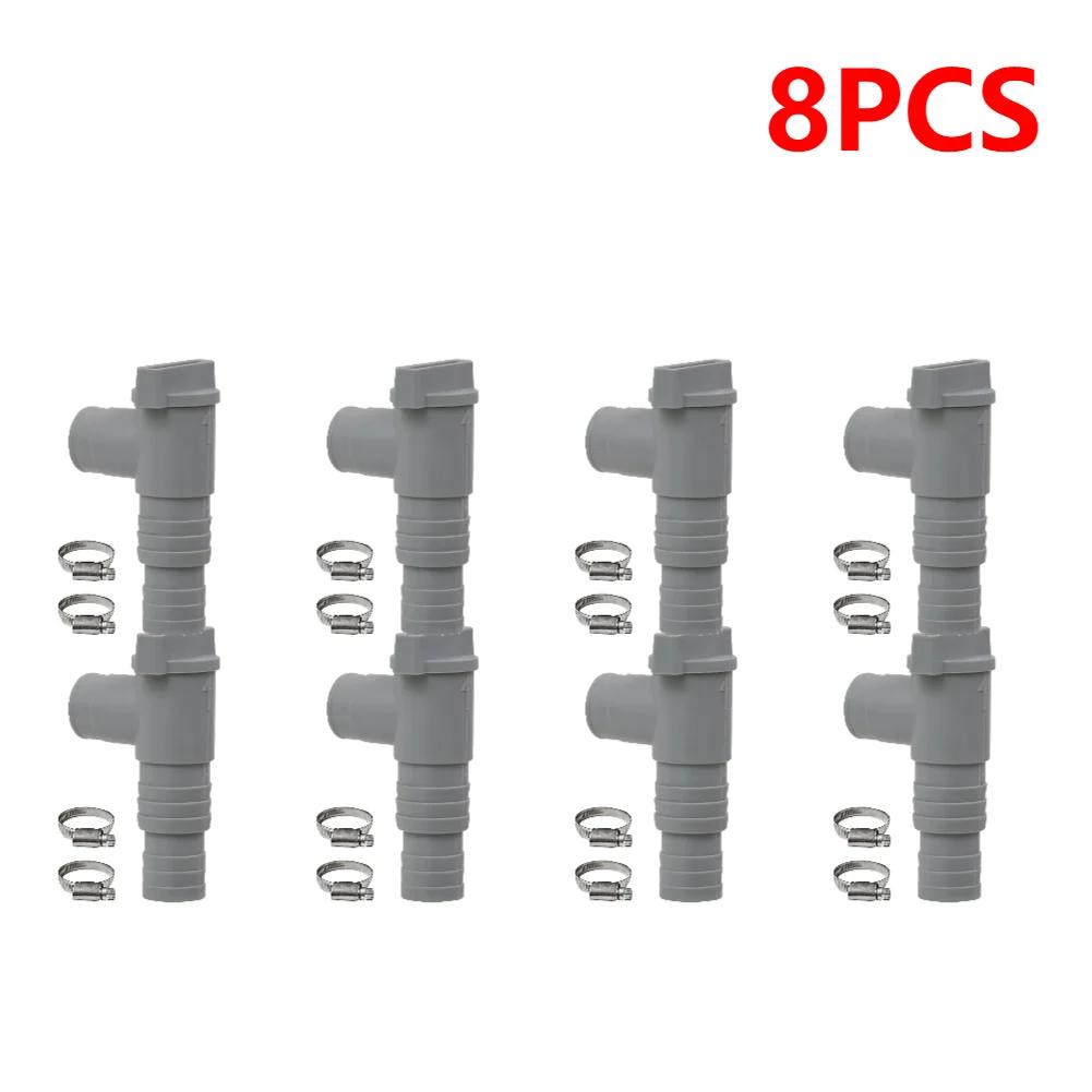 1-10set PVC Pool Filter Pump Adapter for 32mm Pipe Hoses Connector Part Pool On/Off Plunger Valve Leak Proof Replacement Outdoor