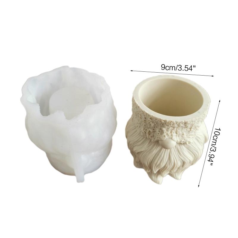 Silicone Planter Molds Dwarf Shape for Handmade Flower Pots Pen Holder Molds Resin Crafts Clay Molds DIY Hand Craft