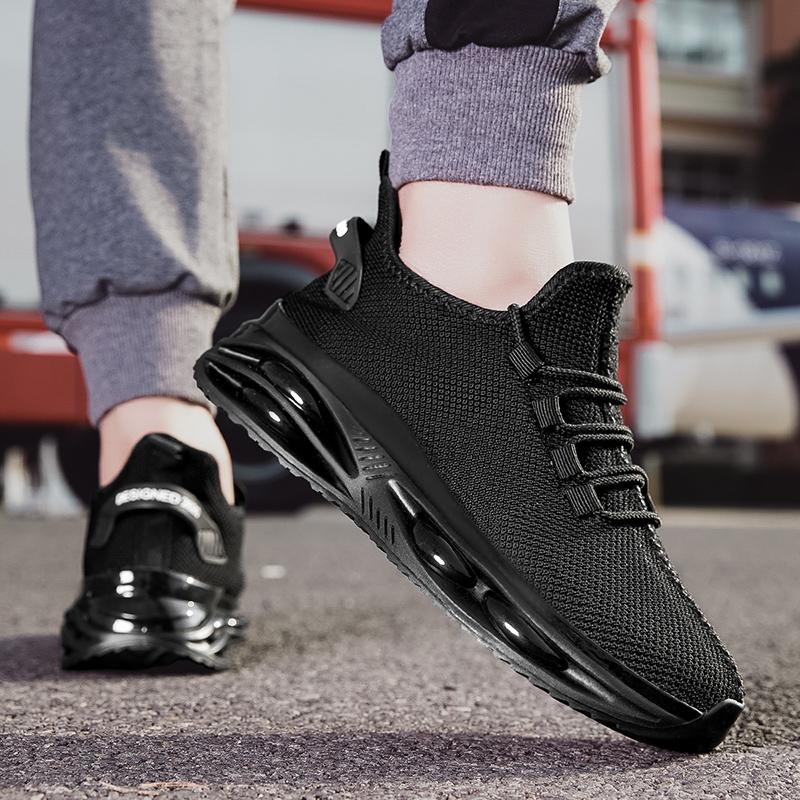 Light Running Shoes for Men Knitted Mesh Casual Sneakers Breathable Walking Jogging Sports Shoes Outdoor Trainers