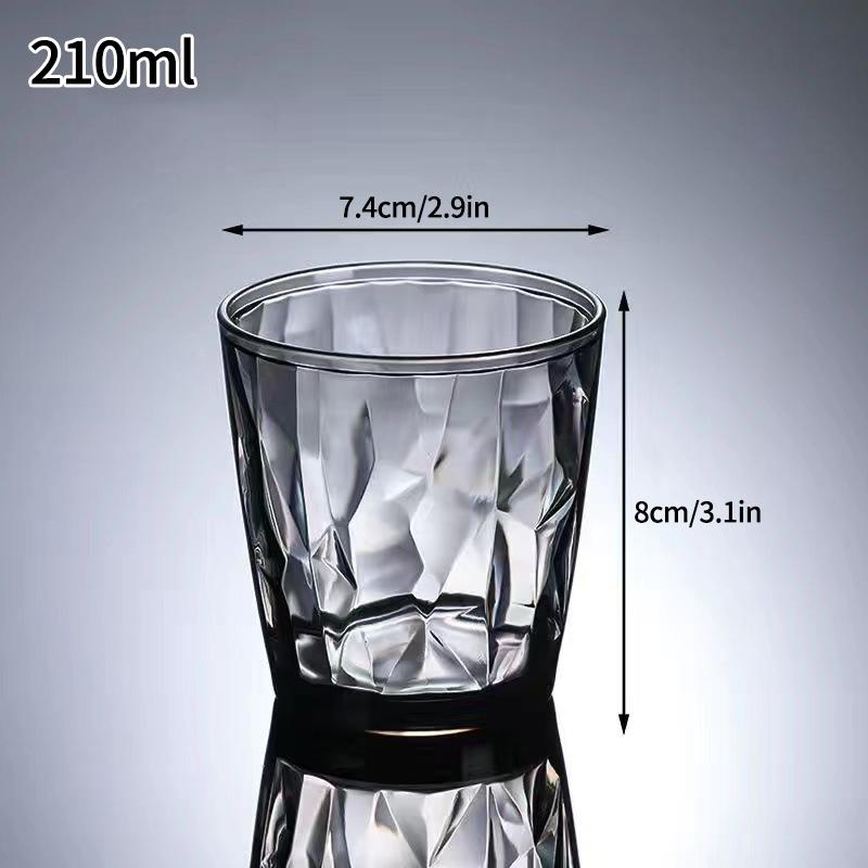 210/310ML Plastic Drinking Glasses Reusable Water Drinking Cup Shatterproof Wine Champagne Glasses for Home Bar Wedding Party